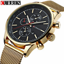 New CURREN Watches Luxury Top Brand Men Watch Full Steel Fashion Quartz-Watch Casual Male Sports Wristwatch Date Clock Relojes
