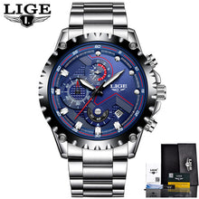 LIGE Watch Men Fashion Sport Quartz Clock Mens Watches Masculino