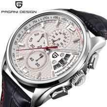 Fashion Quartz Chronograph Watch Mens Watches Top Brand Luxury Leather Military Wrist Watches for Men Clock relogio masculino
