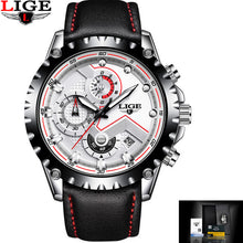 LIGE Watch Men Fashion Sports Quartz Clock Mens Watches Top Brand Luxury Full Steel Business Waterproof Watch Relogio Masculino