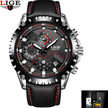 LIGE Watch Men Fashion Sports Quartz Clock Mens Watches Top Brand Luxury Full Steel Business Waterproof Watch Relogio Masculino