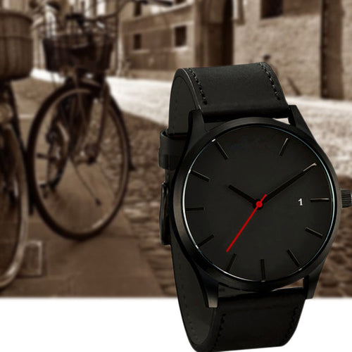 2018 Fashion Quartz Watch Men Watches Male Clock Business Wrist Watch Brand Luxury Leather Calendar Relogio Masculino