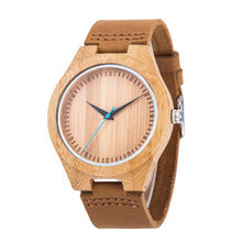 Mens UWOOD Luxury Quartz Watch Casual Bamboo Wood Watch World Map Compass Casual Fashion Wood Bamboo Watch