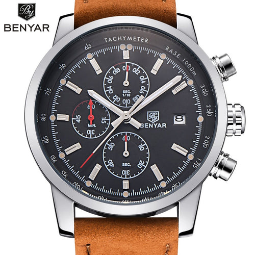 BENYAR Fashion Chronograph Sport Mens Watches Top Brand Luxury Quartz Watch Reloj Hombre 2017 Clock Male hour relogio Masculino