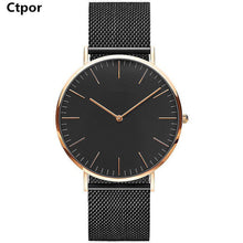 Ctpor Luxury Brand Watches No Logo Men Women Neutral Casual Fashion Clock Leather Nylon Quartz Horse Wrist watch relogio XF1007