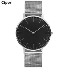 Ctpor Luxury Brand Watches No Logo Men Women Neutral Casual Fashion Clock Leather Nylon Quartz Horse Wrist watch relogio XF1007
