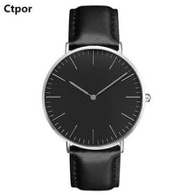 Ctpor Luxury Brand Watches No Logo Men Women Neutral Casual Fashion Clock Leather Nylon Quartz Horse Wrist watch relogio XF1007