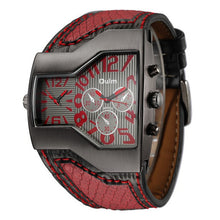 Oulm Brand Quartz Watch Male Outdoor Sport Wristwatches Multiple Time Zone Mens Designer Watches Top Luxury Brand Men Watch