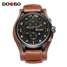 relogio masculino DOOBO Watch Men Military Quartz Watch Men Watches Top Brand Luxury Leather Strap Sports Wristwatch Date Clock