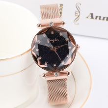 New Brand Rose Gold Star Women Watch Stainless Steel Luxury Ladies Watch Creative Girl Quartz Wristwatch Clock Relogio Feminino