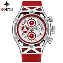 NORTH Mens Watches Top Brand Luxury Chronograph Quartz Watch Men Analog Date Casual Military Sport Wrist Watch Relogio Masculino