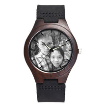 Unique Personality Private Photos Print on Wood Watch LOGO Customized Item Bamboo Wooden Watch Men Women Drop Shipping For Gift