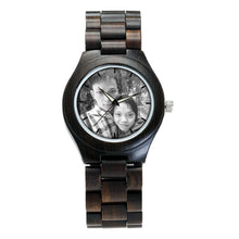 Unique Personality Private Photos Print on Wood Watch LOGO Customized Item Bamboo Wooden Watch Men Women Drop Shipping For Gift