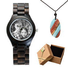 Unique Personality Private Photos Print on Wood Watch LOGO Customized Item Bamboo Wooden Watch Men Women Drop Shipping For Gift