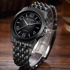 2018 New black men's hundred tower fashion watches men quartz watch brand waterproof bracelet watch male students luxury watches