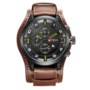 relogio masculino Watch Men Military Quartz Watch Mens Watches Top Brand Luxury Leather Sports Wristwatch Date Clock 8225